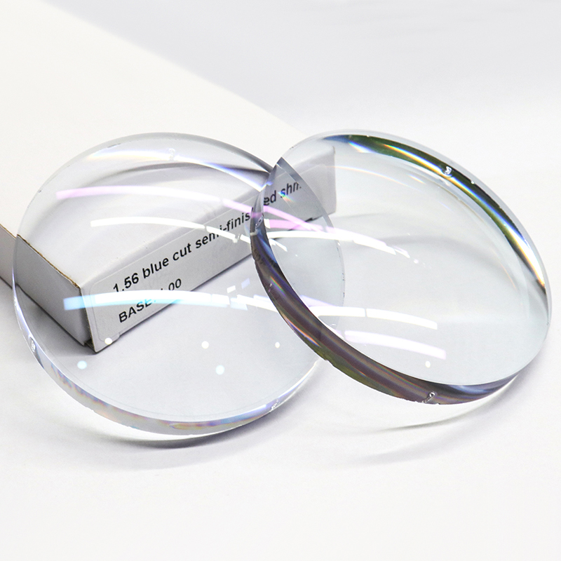 1,56 félkész kék blokk, egylátó lencse