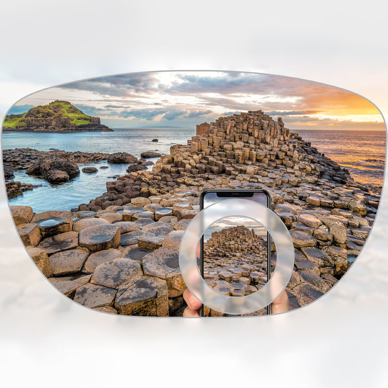 Vegyes bifokális lencse